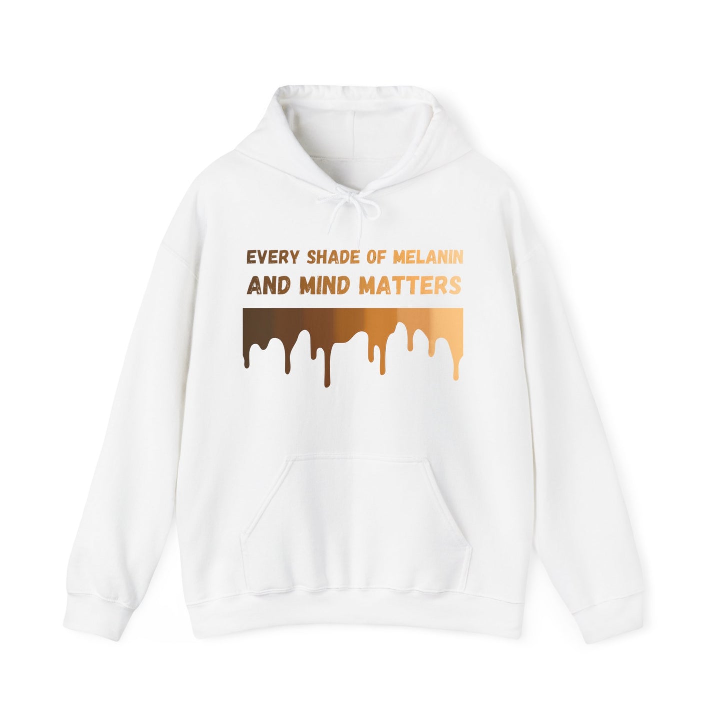 Every Shade Of Melanin Unisex Hooded Sweatshirt