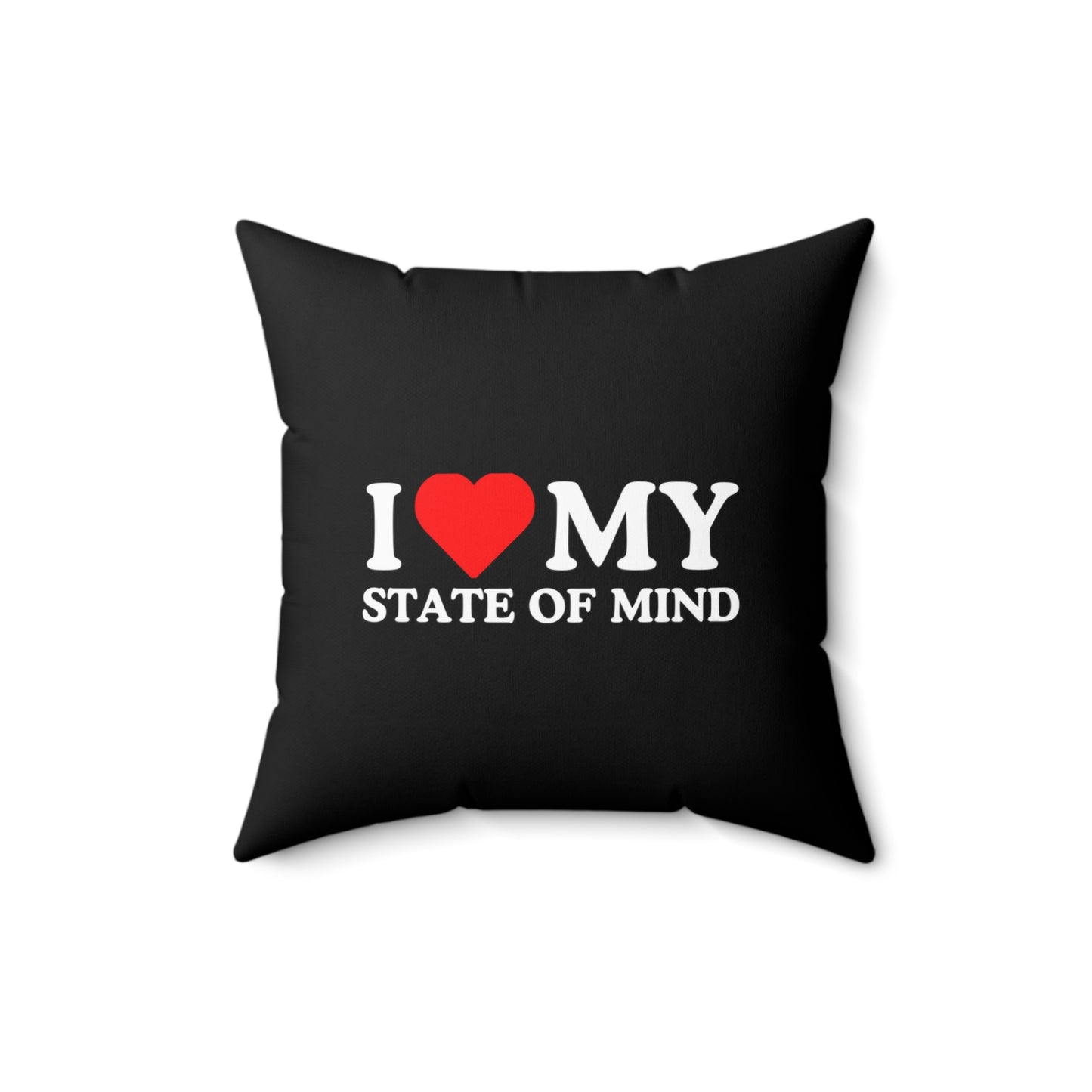 State Of Mind Spun Polyester Square Pillow